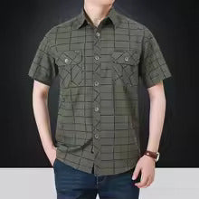 Cédric | Chemise élégante à manches courtes à