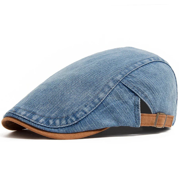 Cyprien | Casquette plate premium en denim