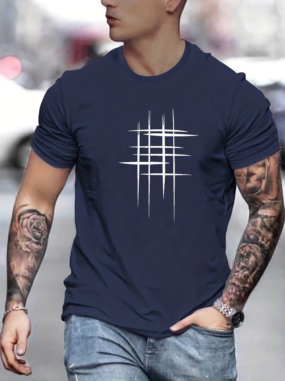 Frédéric | T-shirt élégant à col rond avec