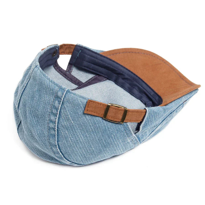 Cyprien | Casquette plate premium en denim