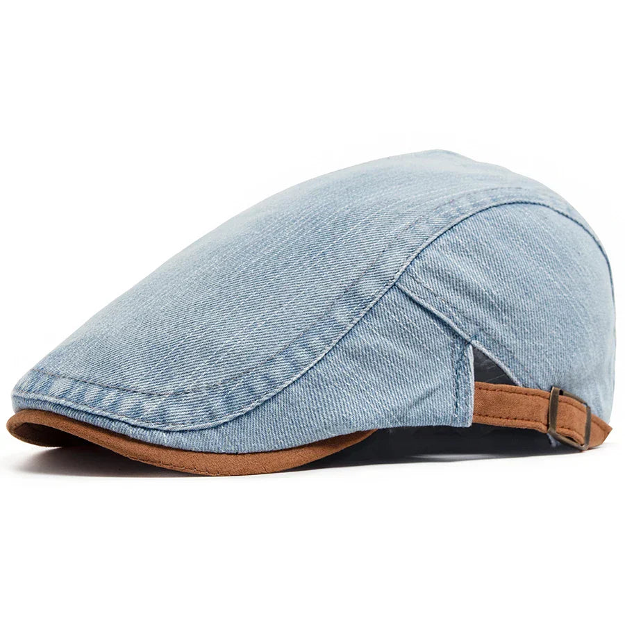 Cyprien | Casquette plate premium en denim