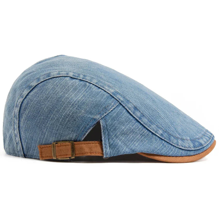 Cyprien | Casquette plate premium en denim