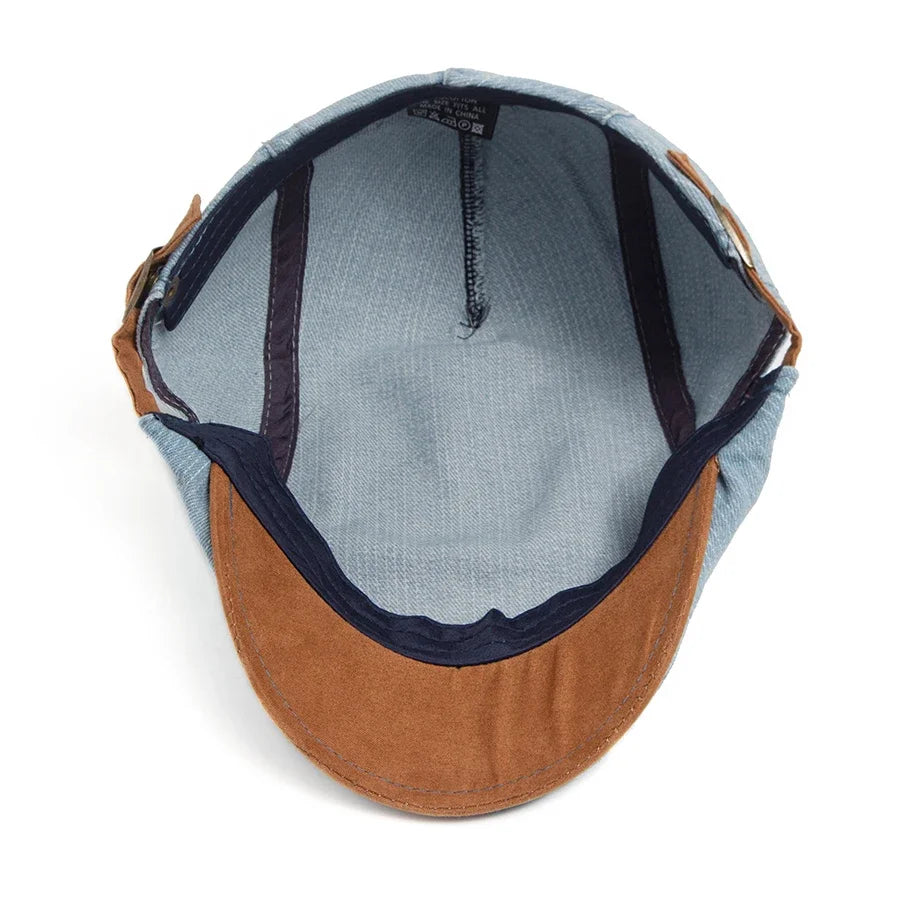 Cyprien | Casquette plate premium en denim