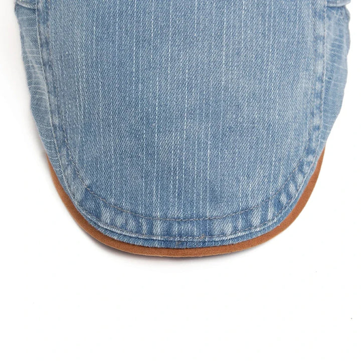 Cyprien | Casquette plate premium en denim