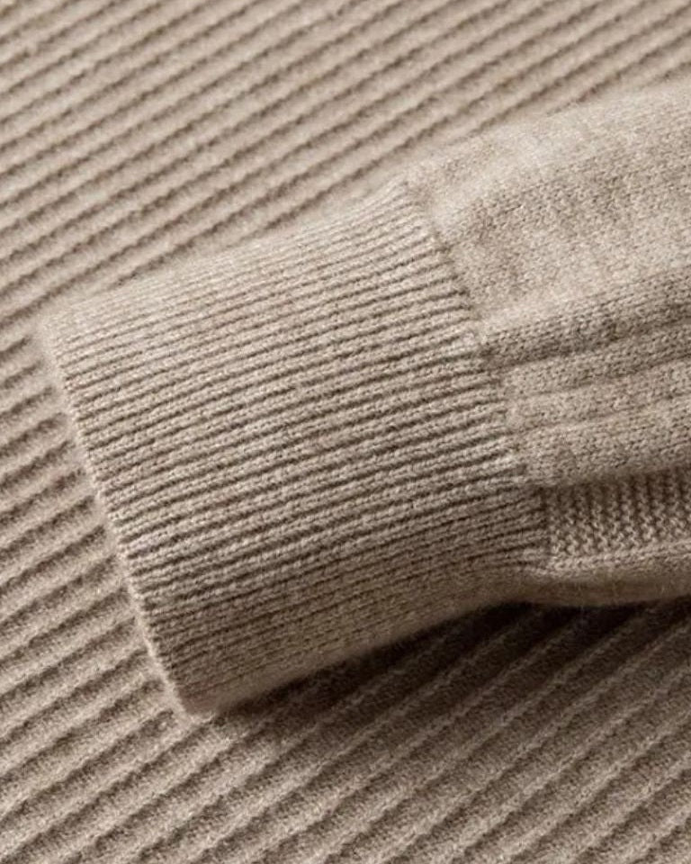 Vilhelm | Pull Basique avec Demi-Zip