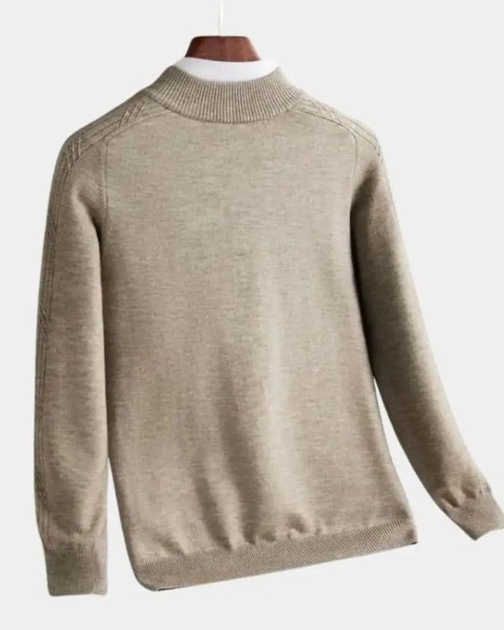 Vilhelm | Pull Basique avec Demi-Zip