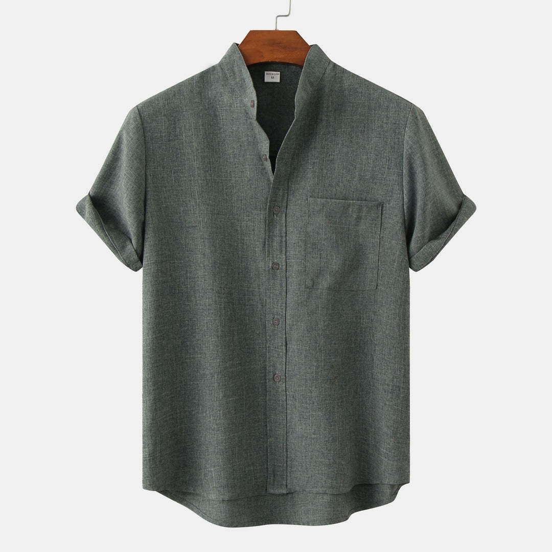 Fabien | Chemise en coton unie avec boutons