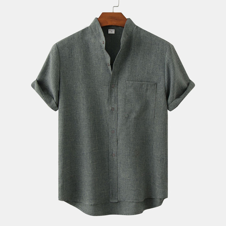 Fabien | Chemise en coton unie avec boutons
