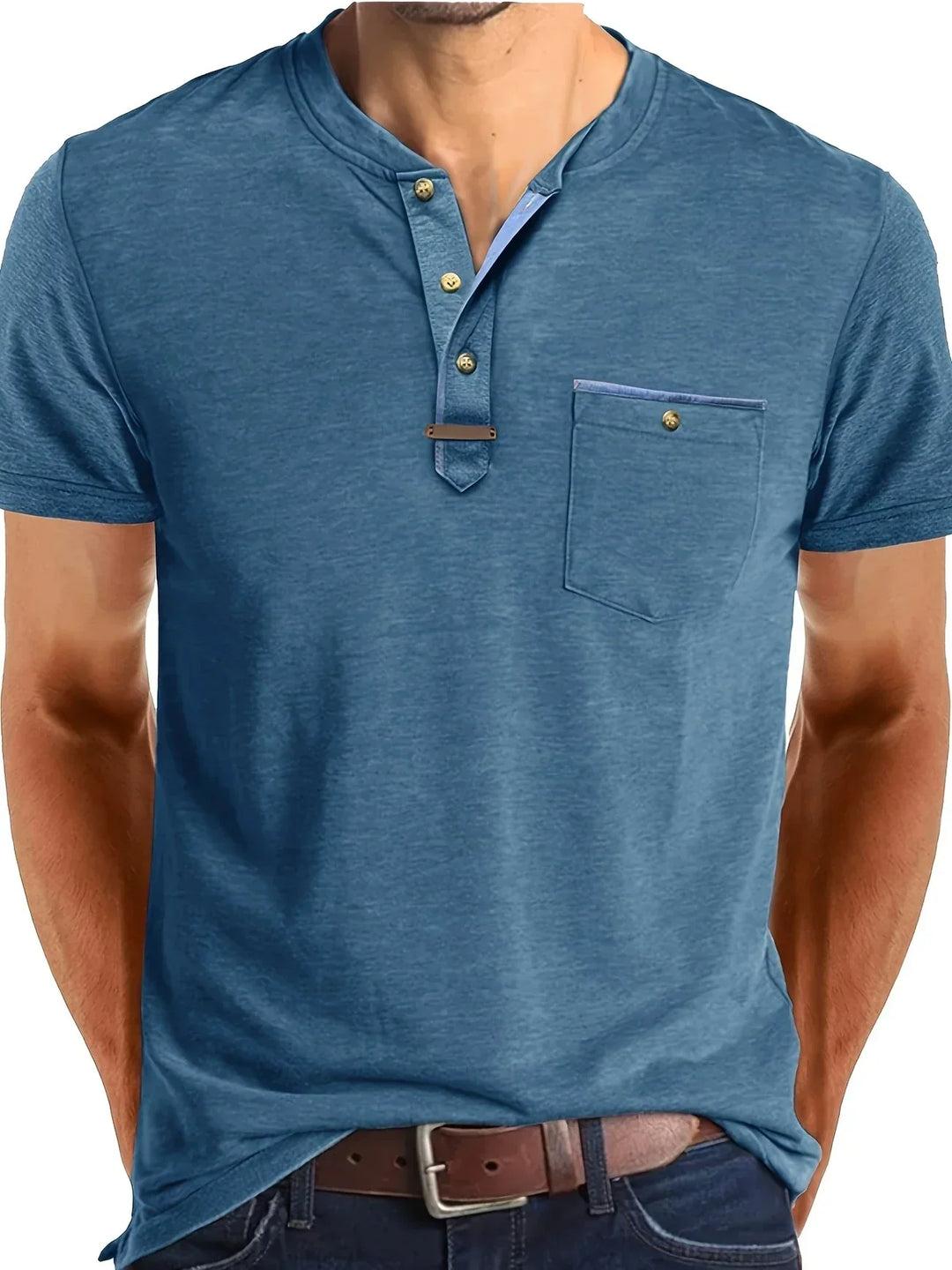 Geoffroy | T-shirt col rond élégant avec