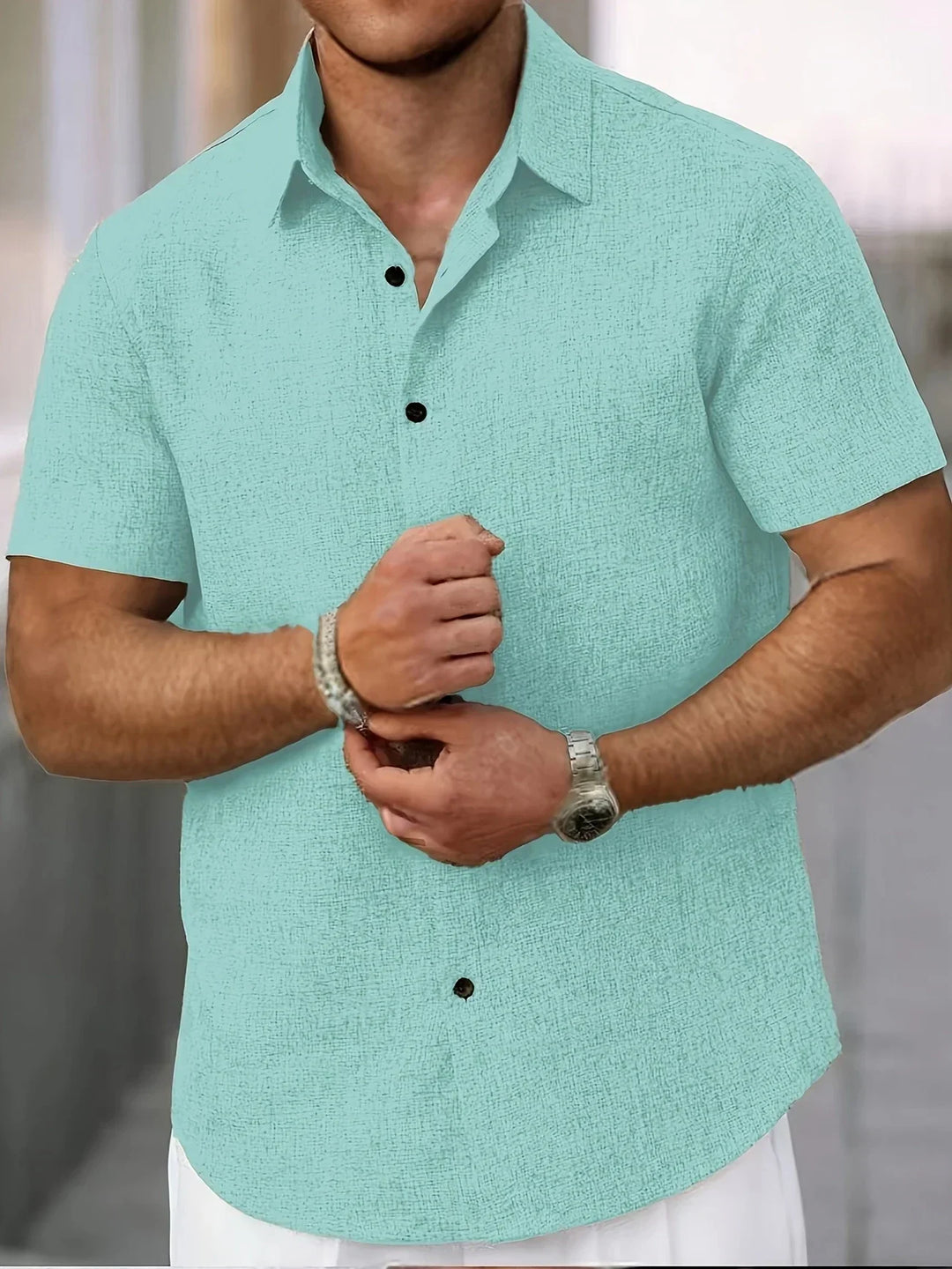 Adrien | Chemise légère à manches courtes en