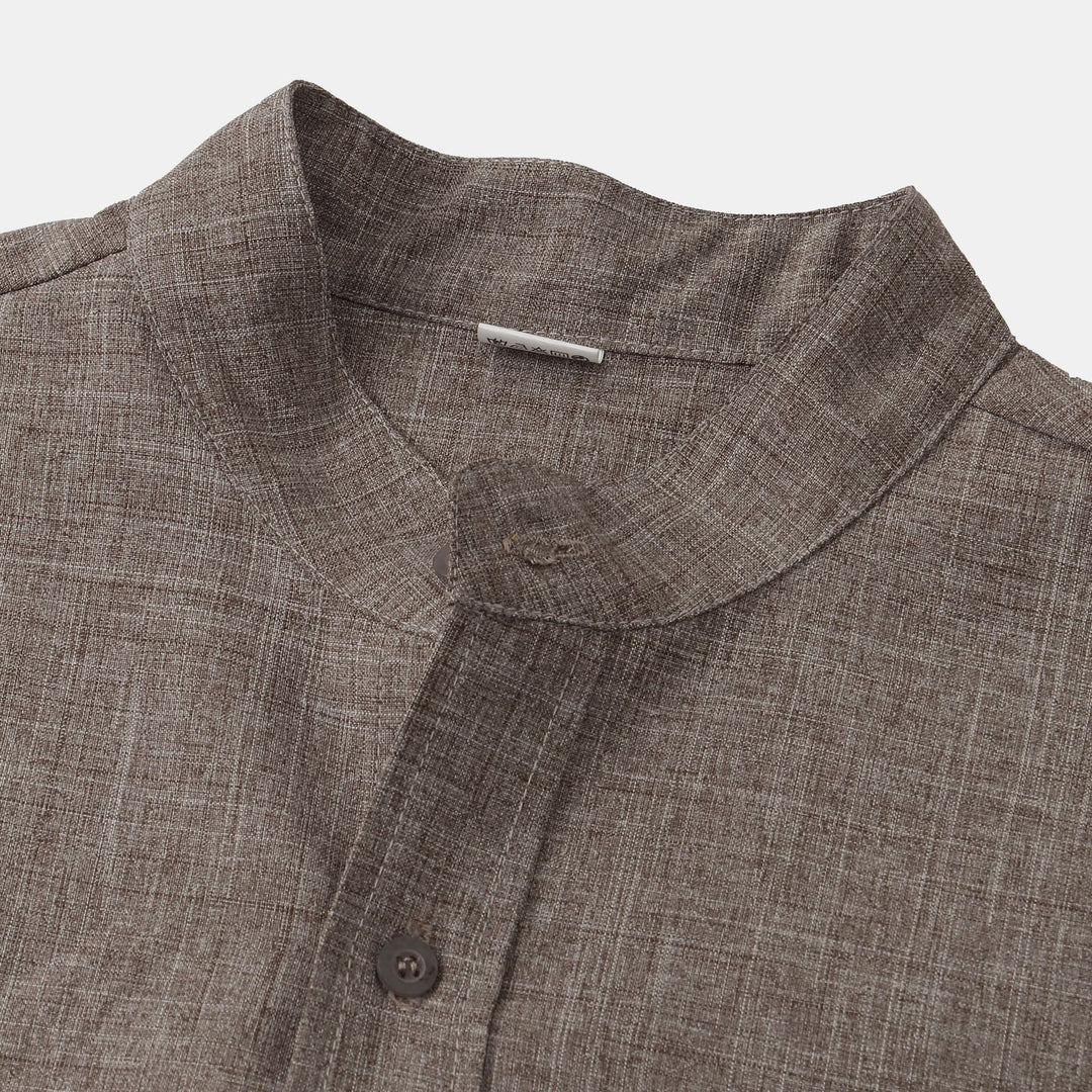 Fabien | Chemise en coton unie avec boutons
