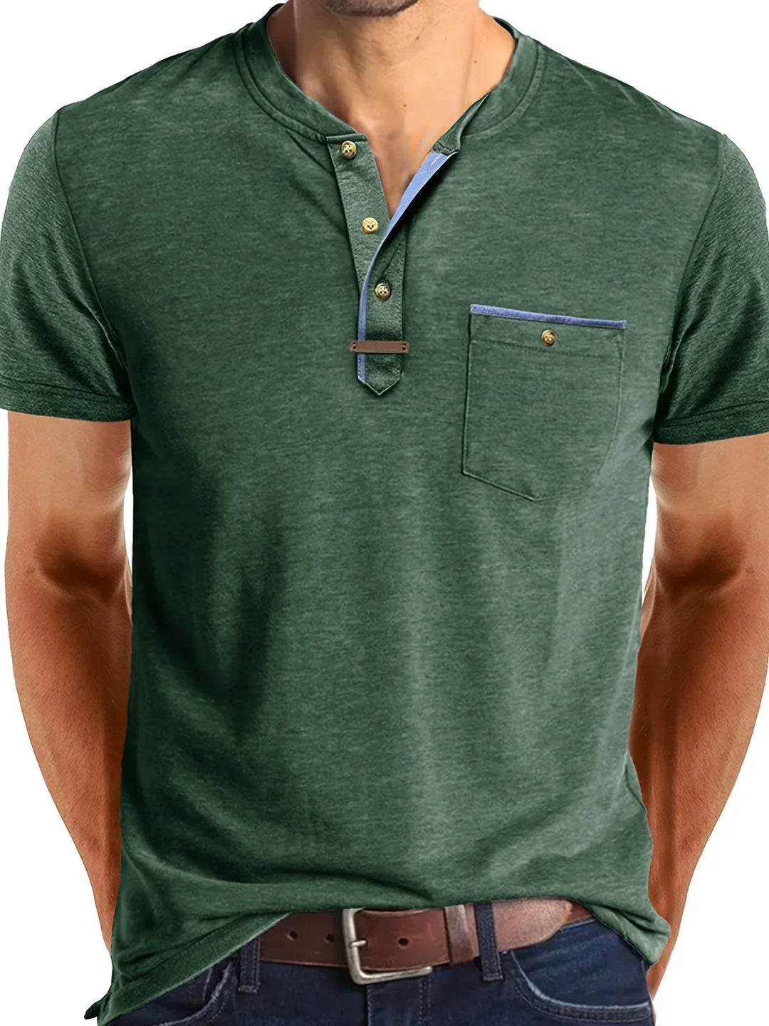 Geoffroy | T-shirt col rond élégant avec