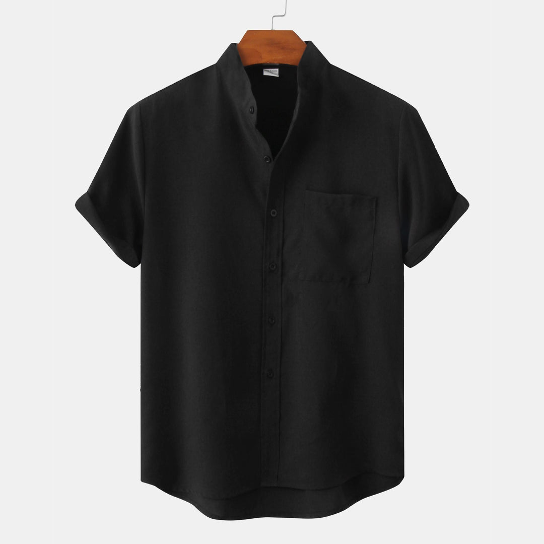Fabien | Chemise en coton unie avec boutons