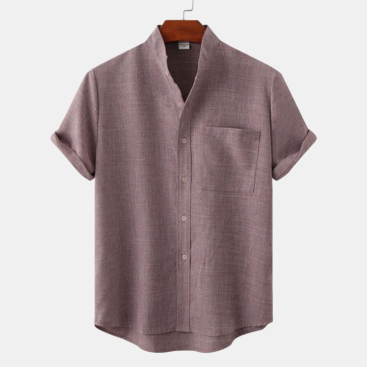 Fabien | Chemise en coton unie avec boutons
