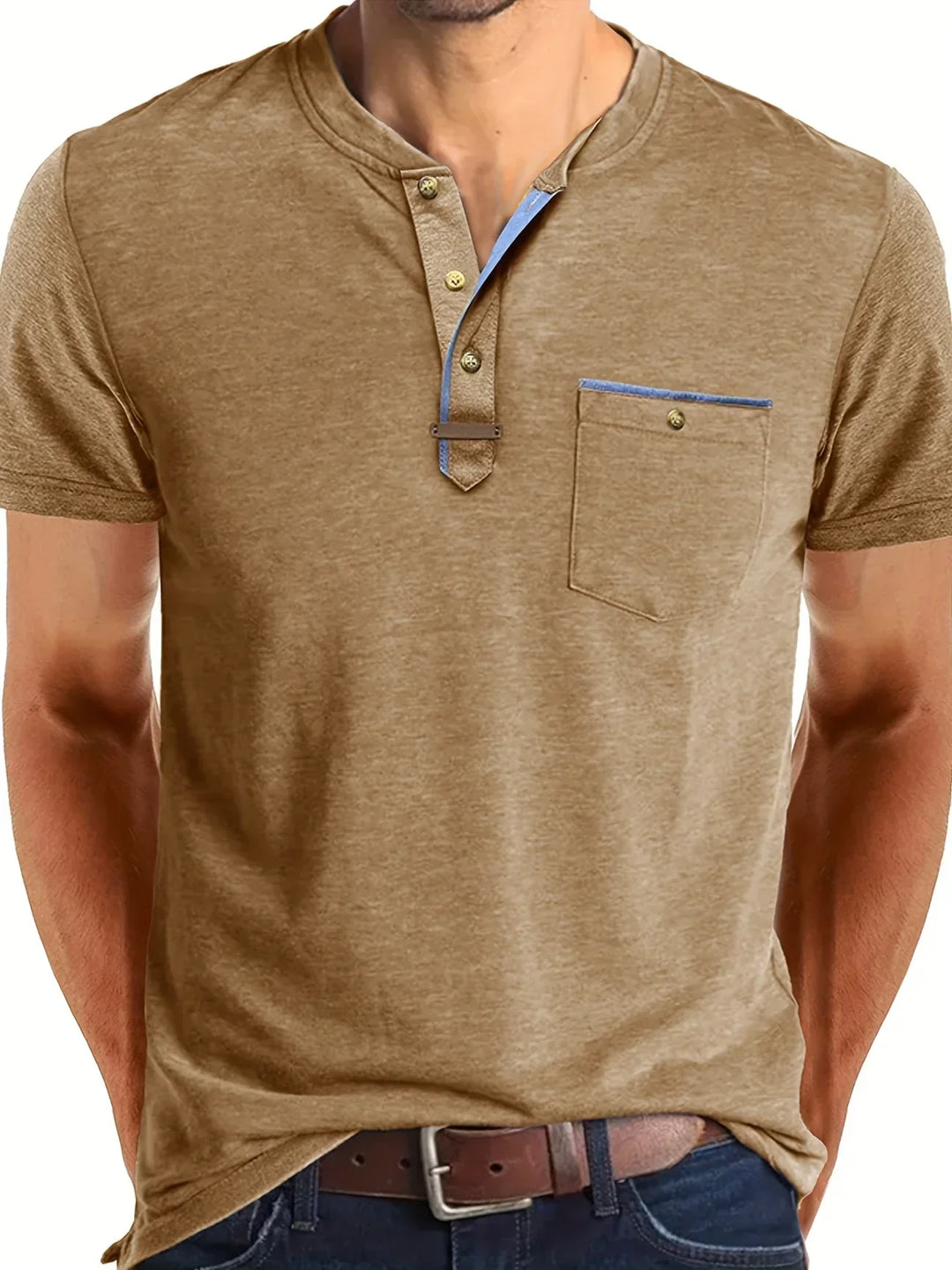 Geoffroy | T-shirt col rond élégant avec