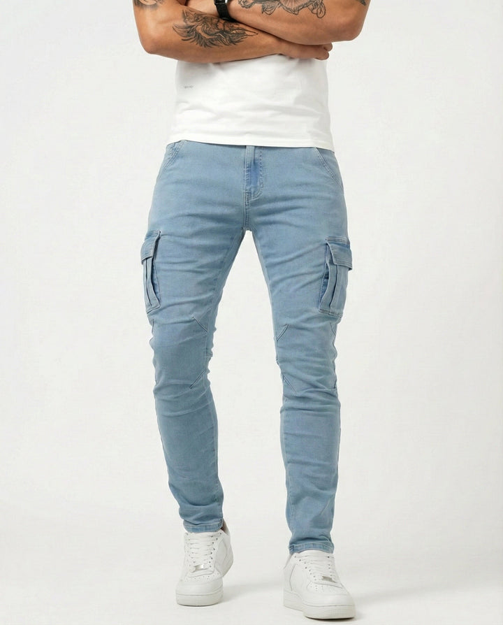 Jean | Pantalon Cargo Élastique