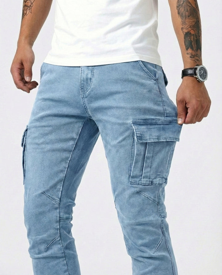 Jean | Pantalon Cargo Élastique