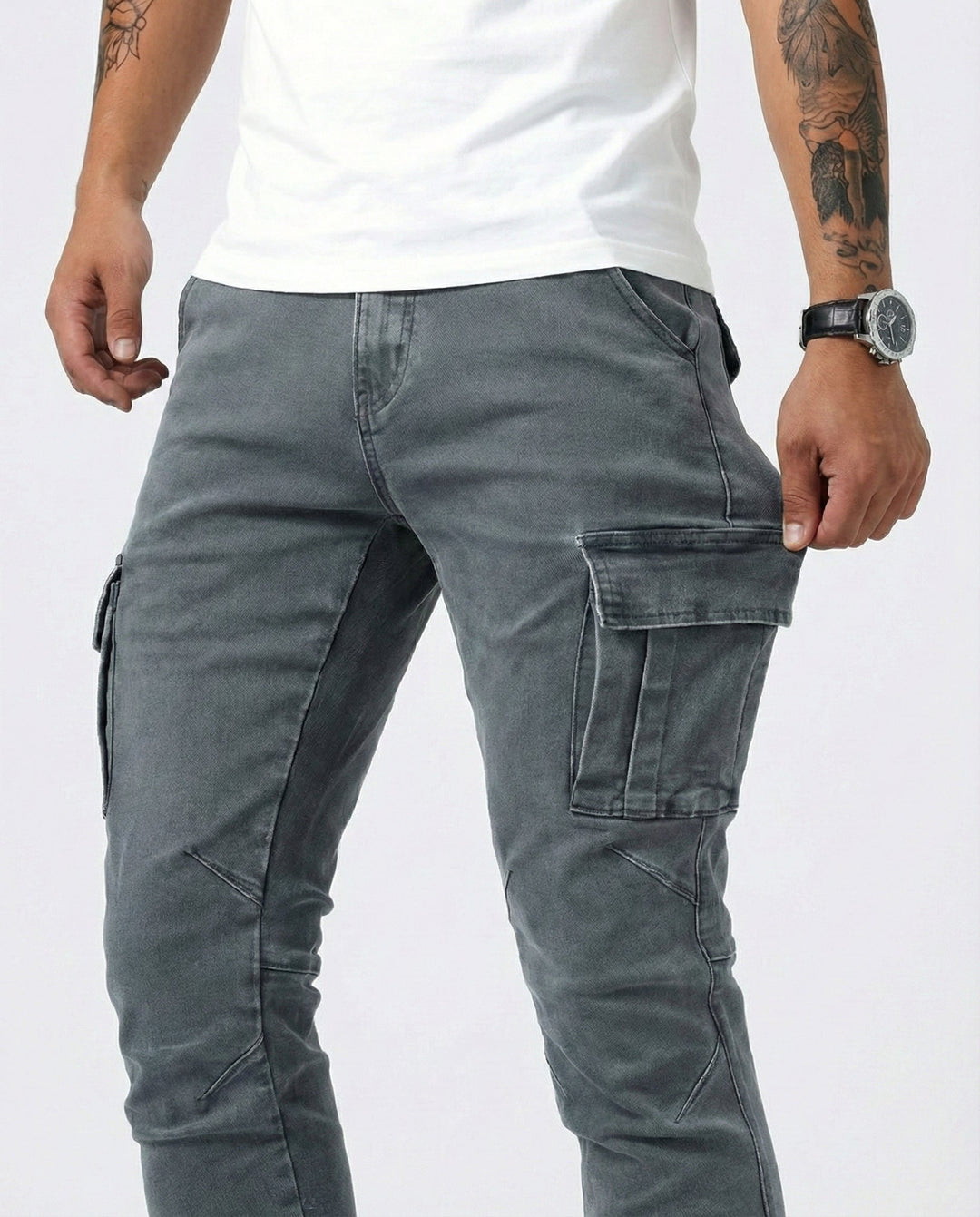 Jean | Pantalon Cargo Élastique