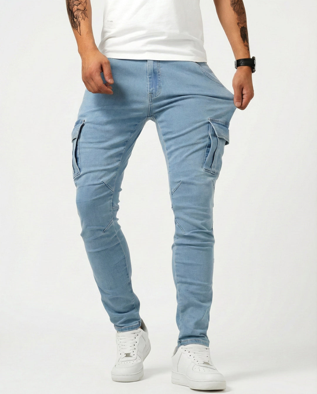 Jean | Pantalon Cargo Élastique