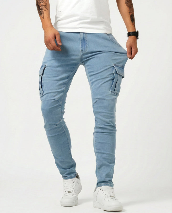 Jean | Pantalon Cargo Élastique
